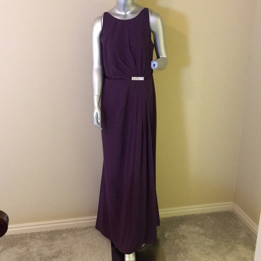 David's Bridal Full Length Bridesmaid Gown F15638